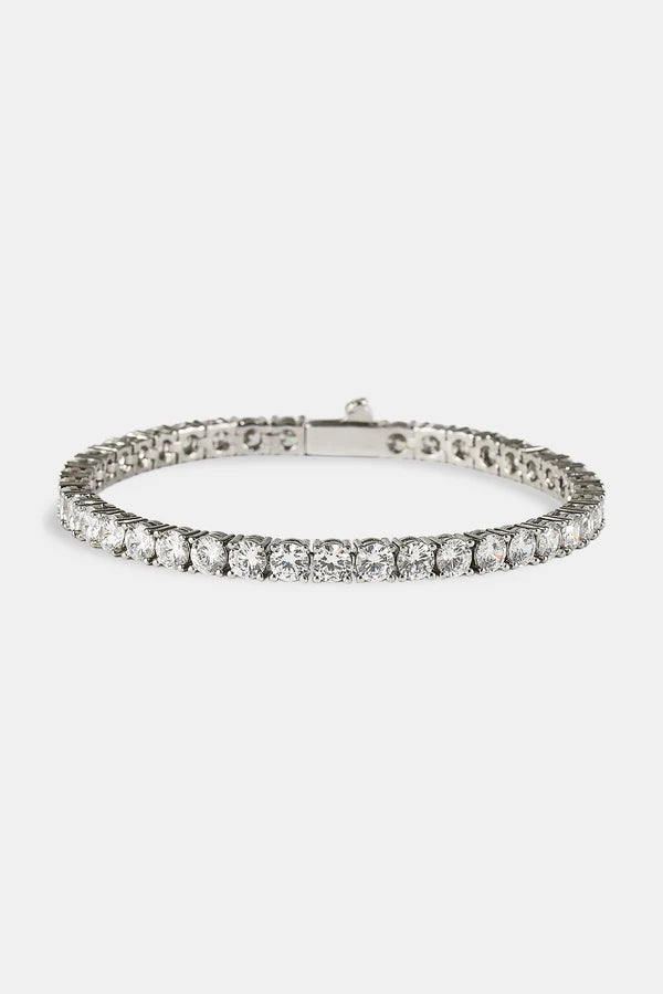 Tennis Bracelet - 4mm - Silver
