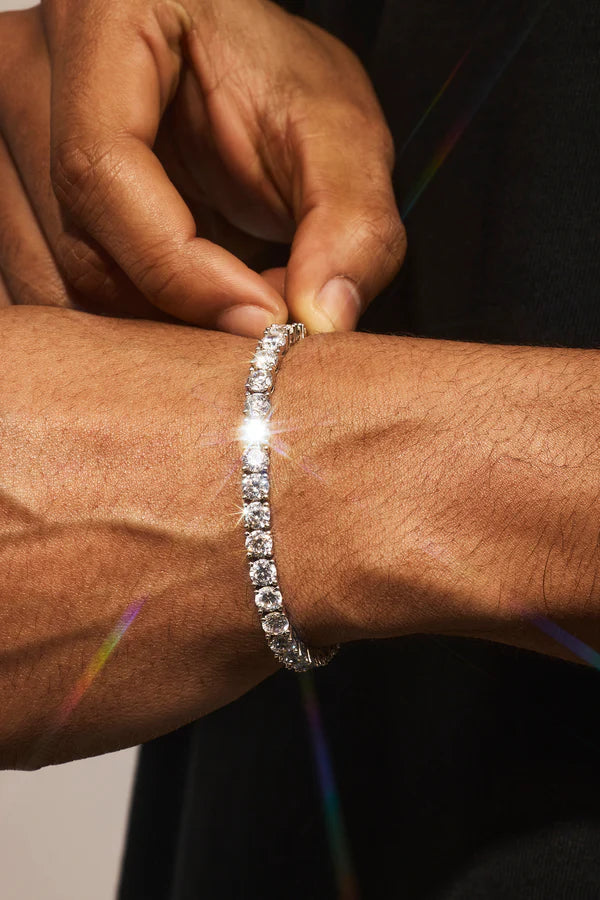 Tennis Bracelet - 4mm - Silver
