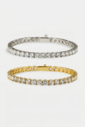 Tennis Bracelet - 4mm - Silver & Gold Bundle